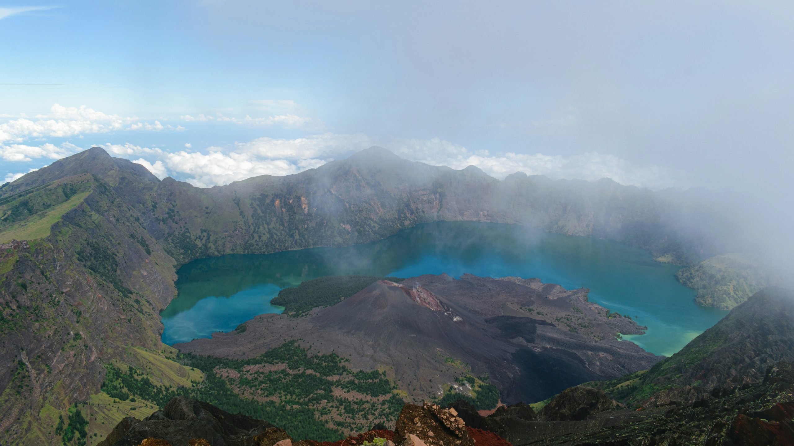 Pemandangan Gunung Rinjani di Lombok